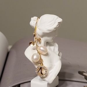 Pearl Drop Earrings, Leaf Earrings, Vintage Earrings, Wedding Earrings